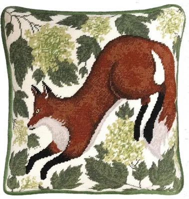 Produktbild von Bothy Threads Gobelin-Stickkissen Set "Frühlingsfuchs", 35,5x35,5cm, TAP2, Stickbild vorbedruckt