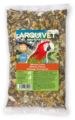 Productafbeelding van ARQUIVET mengvoeder voor papegaaien, 700 g, voeding voor papegaaien.