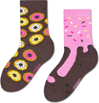 Produktbild von Kindersocken "Donuts", Größe 30-35, bunte Socken mit lustigem Muster