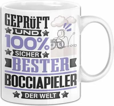 Produktbild von Bocciapieler Geschenk Lustiger Spruch für Bocciapieler Geschenkidee Bester Bocciapieler Der Welt (Weiß)