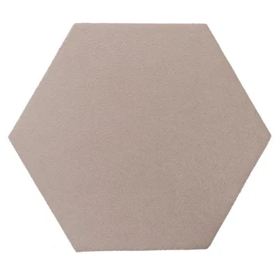 Obrázok produktu pre Textilno-korkový hexagón 15 x 17 cm, dekoratívny panel, béžový