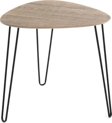 Produktbild von Beistelltisch >24369< in schwarz-eiche, MDF, Metall - 40x43x40cm (BxHxT)