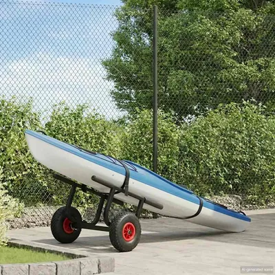 Image de vidaXL Chariot pour kayak 90 kg Aluminium
