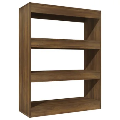 Obrázek produktu pro vidaXL Knihovna/rozdělovač pokojů hnědý dubový vzhled 80x30x103 cm