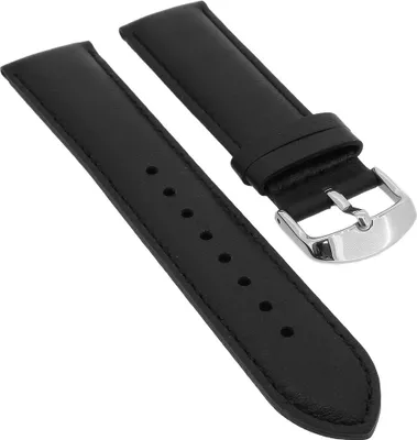 Produktbild von Casio Edifice Chronograph Uhrenarmband 22mm Leder schwarz EFR-556L-1AV