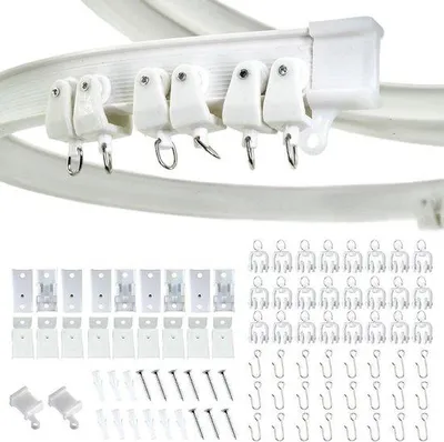 Image de Rail de rideau de douche flexible, 3 m