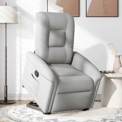Produktbild von vidaXL Relaxsessel mit Aufstehhilfe Wolkengrau Stoff
