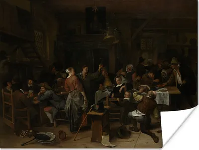 Produktbild von MuchoWow® Poster Prinsjesdag - Jan Steen 40x30 cm - Plakate für die Wände - Poster Wohnzimmer