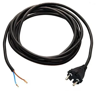 Productafbeelding van as-Schwabe boormachine aansluitkabel, 3 meter, 2x1.0mm², 230V, 16A, zwart, IP20