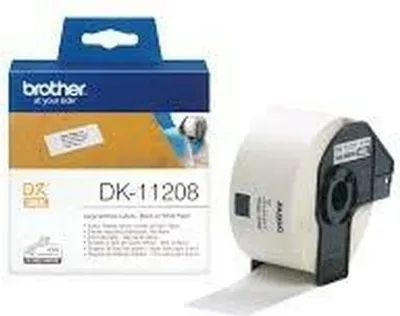 Produktbild von brother dk11208 38x90 Etikettenrolle