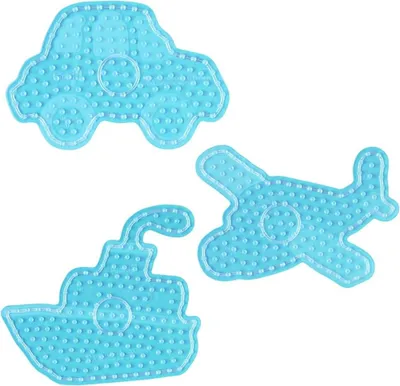 Produktbild von Hama Stiftplatten-Set Fahrzeuge, transparent für Maxi-Bügelperlen