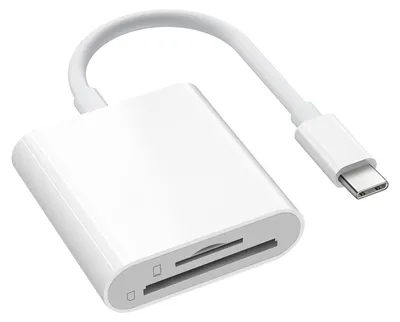 Obrázok produktu pre USB-C čítačka kariet 2 v 1, USB-C adaptér na čítanie SD/Micro SD kariet pre iPhone 15/16 Pro Max, iPad Pro/MacBook