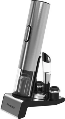 Produktbild von Prestigio PWO105SL, Elektrischer Korkenzieher, Silber, 256 mm, 493,4 g