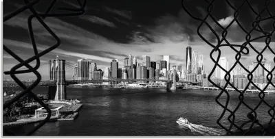 Produktbild von ARTland Glasbild Brooklyn Bridge New York I Größe: 60x30 cm