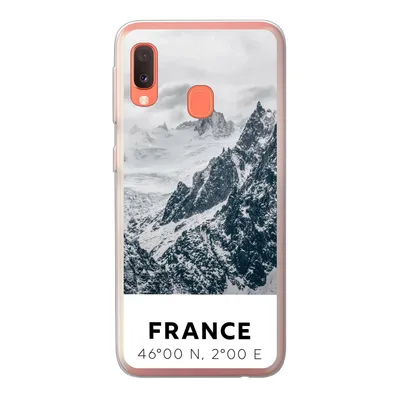 Produktbild von MuchoWow® Handyhülle Schutzhülle Hülle für Samsung Galaxy A20e Frankreich - Berge - Schnee Silikon Softcase Handy Hülle - Abdeckung