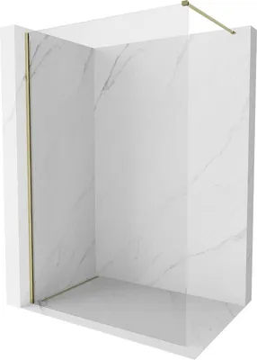 Produktbild von Mexen Kioto-X Duschwand Walk-in 120 x 200 cm, transparent 10 mm, gold - 800-120-101-50-00-X