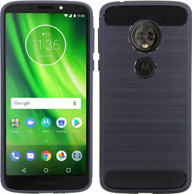 Produktbild von Motorola Moto G6 Play Silikon Hülle Cover Case Bumper Schutz Schwarz