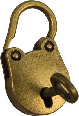 Produktbild von Truhenschloss gold