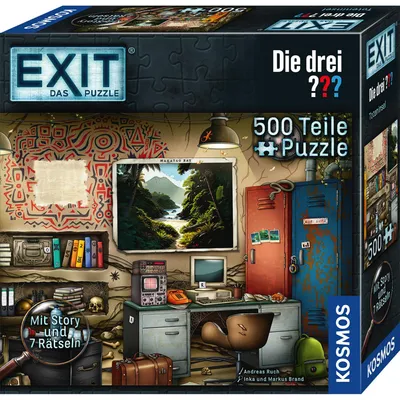 Immagine prodotto di KOSMOS EXIT Das Puzzle Die drei ??? Toteninsel, Rätselspiel, Storypuzzle, ab 10 Jahren, 685737
