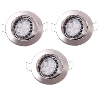 Immagine prodotto di Set da 3 faretti da incasso a LED, metallo, IP23, diametro 8,3 cm, Paulmann