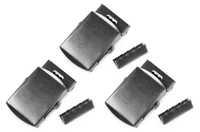 3 Gürtelschnalle mit Endstück antik silber