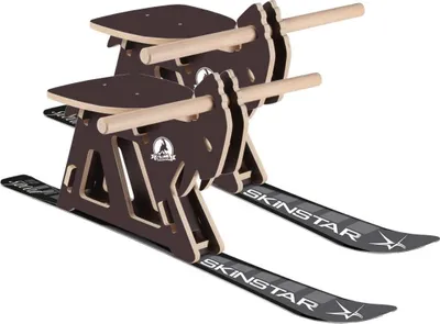 Produktbild von SkiBock PROFI Skirodel 2er Komplett Set Schlitten Ski Schnee Rodel Premium