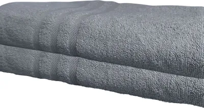 Produktbild von 2er-Set Handtücher 70x140cmcm Anthrazit 100% Baumwolle 450g/m² extra saugfähig