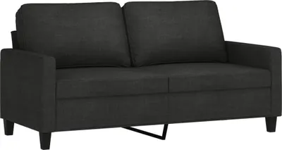 Produktbild von vidaXL 2-Sitzer-Sofa Schwarz 140 cm Stoff