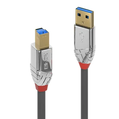Produktbild von LINDY USB 3.0 Kabel Typ A/B Cromo Line M/M 1m