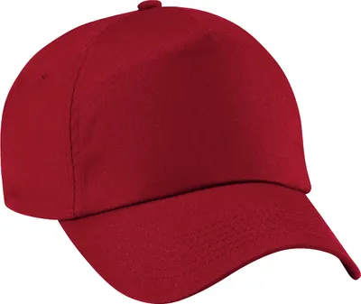 Produktbild von Beechfield Uni 5 Panel Baseballkappe Original RW201 (Einheitsgröße) (Rot)