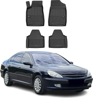 Image de 1999-2010 Peugeot 607 Tapis de sol TPE noir 4 pcs