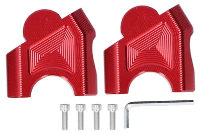 Zdjęcie produktu dla Czerwone podwyższenie kierownicy motocyklowej 28 mm, pasujące do modeli Benelli TRK251/502C/TRK502/502X/Cub BJ500/752S