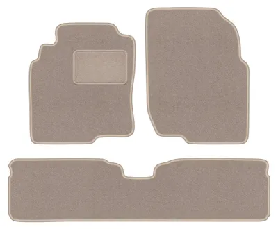 Productafbeelding van Velours automatten voor Nissan Almera Tino 2000-2006 (MPV) – 3-delig, beige, op maat – Wielganizator LUX