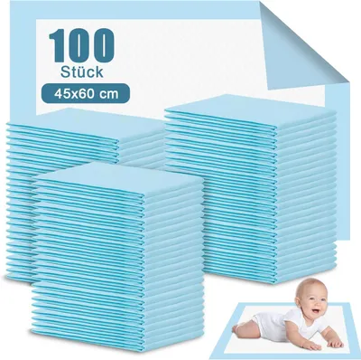 Productafbeelding van Stuks wegwerp - Luieronderleggers voor baby's - 45 x 60 cm - Waterdicht & 7 - Laags absorberende incontinentieonderlegger