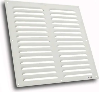Produktbild von Lüftungsgitter LG-3030 W Lamellengitter Alu Weiss 300 x 300mm Zuluft Abluftgitter