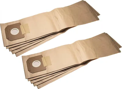 Produktbild von vhbw 10x Staubbeutel kompatibel mit Kärcher NT 611 Eco TEA, NT 611 Eco TE Staubsauger - 39cm x 20cm braun