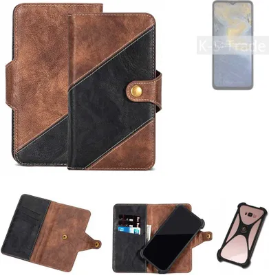 Produktbild von K-S-Trade Handyhülle Schutzhülle Bookstyle Case kompatibel mit ZTE Blade A71 Klapphülle Cover Hülle Schutztasche 1x
