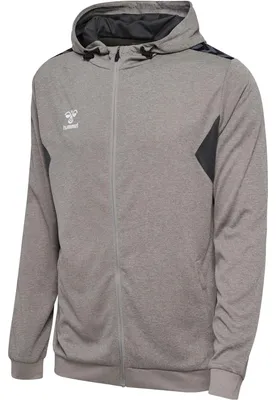 Produktbild von Hummel Authentic PL Zip Kapuzenjacke, grau, L, Herren