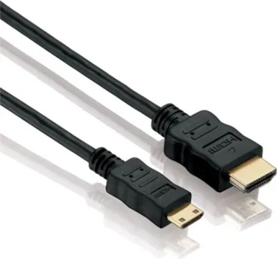 Produktbild von HDSUPPLY X-HC050-010E, 1 m, HDMI Typ A (Standard), HDMI Type C (Mini), Schwarz