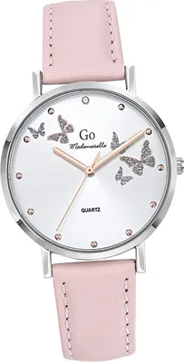 Zdjęcie produktu dla Girl Only skórzany zegarek damski analogowy zegarek kwarcowy bransoletka różowy GO D2UGO699349
