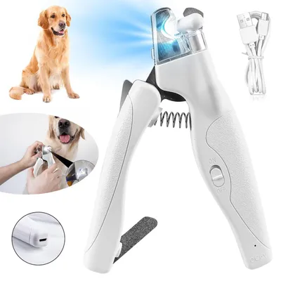 Produktbild von Haustier Nagelknipser mit LED-Licht, Hunde Krallenschere Krallenschneider, für Mittlere & Kleine Hunde und Katzen
