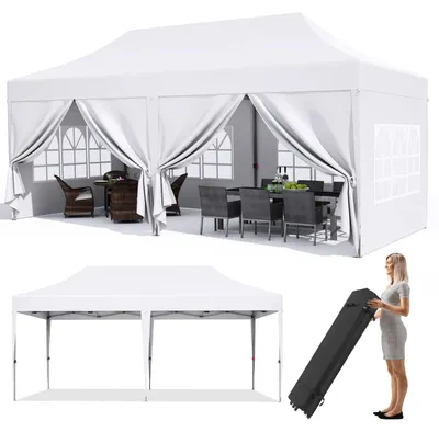 Zdjęcie produktu dla Namiot imprezowy - Namiot - Pawilon - Namioty imprezowe - 3x6 m - Wodoodporny namiot imprezowy - Składany - Ochrona przed promieniowaniem UV 50+