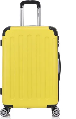 Zdjęcie produktu dla Flexot® F-2045 | Walizka 24 cale, rozmiar L, walizka podróżna, walizka na kółkach z teleskopową rączką, walizka z twardą obudową, bagaż podróżny, wytrzymała, kółka obracające się o 360°, zamek szyfrowy