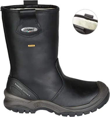 Produktbild von Grisport Work Boot S3 72401C Schwarz Wolle gefüttert Größe 48