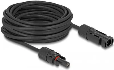 Productafbeelding van Delock DL4 Zonnepaneelkabel, 6 mm², mannelijke connector naar vrouwelijke connector, 10 meter, zwart
