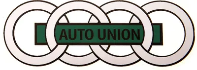 Image de Autocollant "Auto Union" DKW, argent/vert, pour Fender