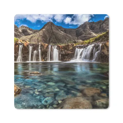 Produktbild von MuchoWow® Mauspad Mousepad Feenpool in Schottland 30x30 cm - Mousepads - Maus Mat - Pad - Mausunterlage - Gaming