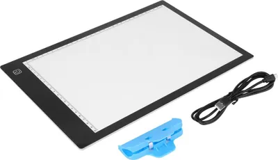 Produktbild von LED Slim Art Craft Drawing, A4 Light Pad Tracing Board Box hell und sogar Dokumentclips für die Designzeichnung