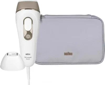 Zdjęcie produktu dla Braun Silk-expert Pro PL5152, Intensywne światło impulsowe (IPL), Złoto, Biały, Prąd przemienny