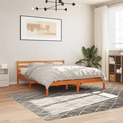 Obrázek produktu pro vidaXL Postel z masivu bez matrace Vosk hnědý 160x200 Borovicové dřevo